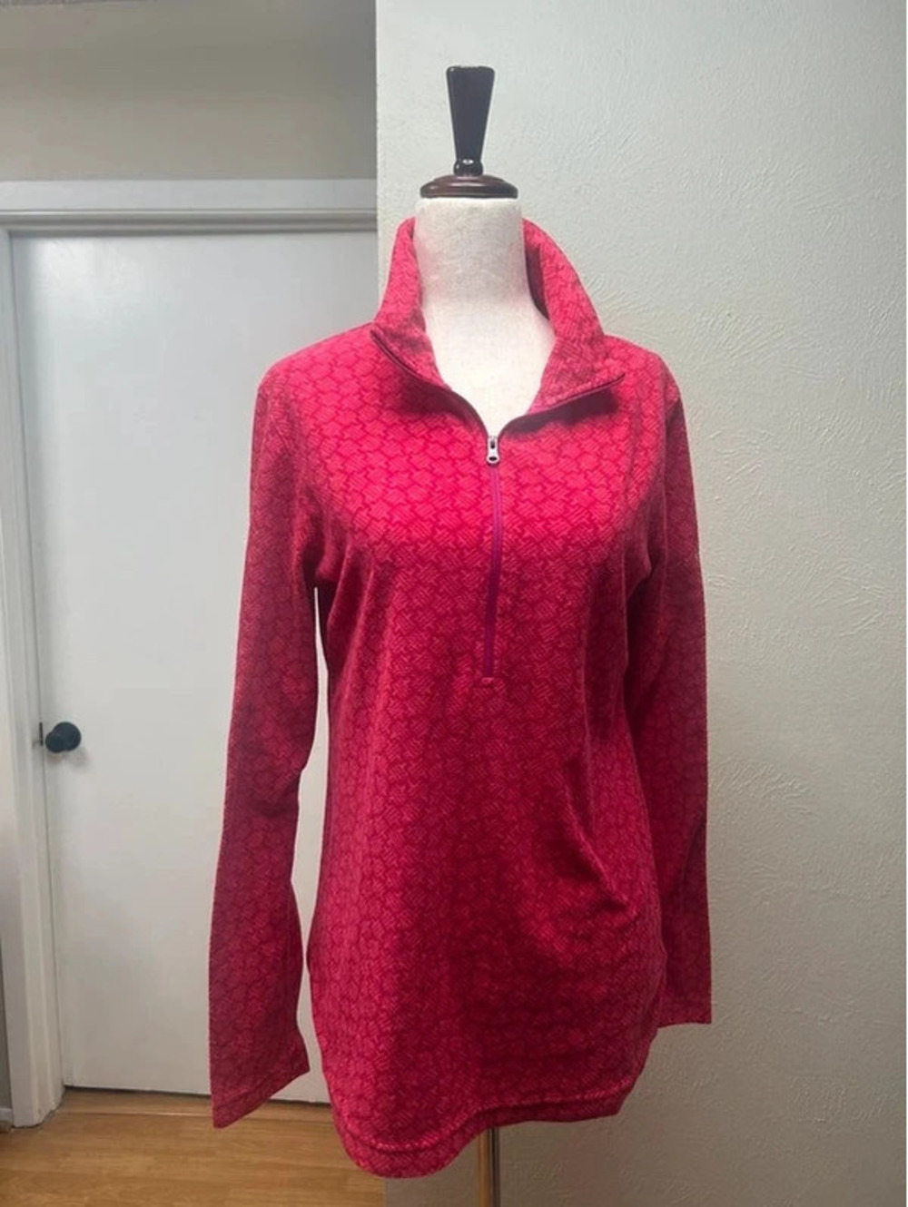 1/4 zip thin but warm fleece pullover